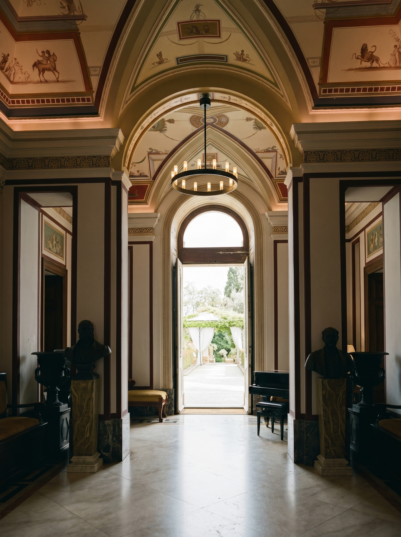 Inside the palazzo