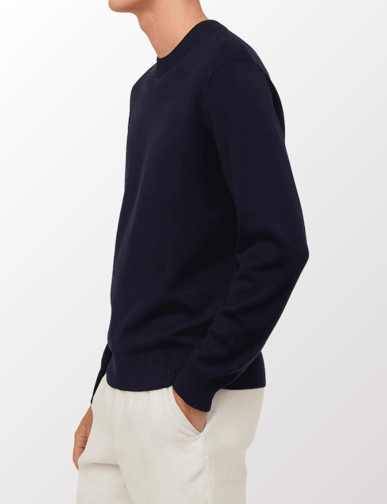 Silk-Cotton Crewneck