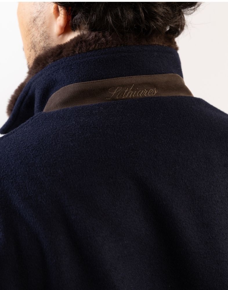 Fur Collar Wool Coat