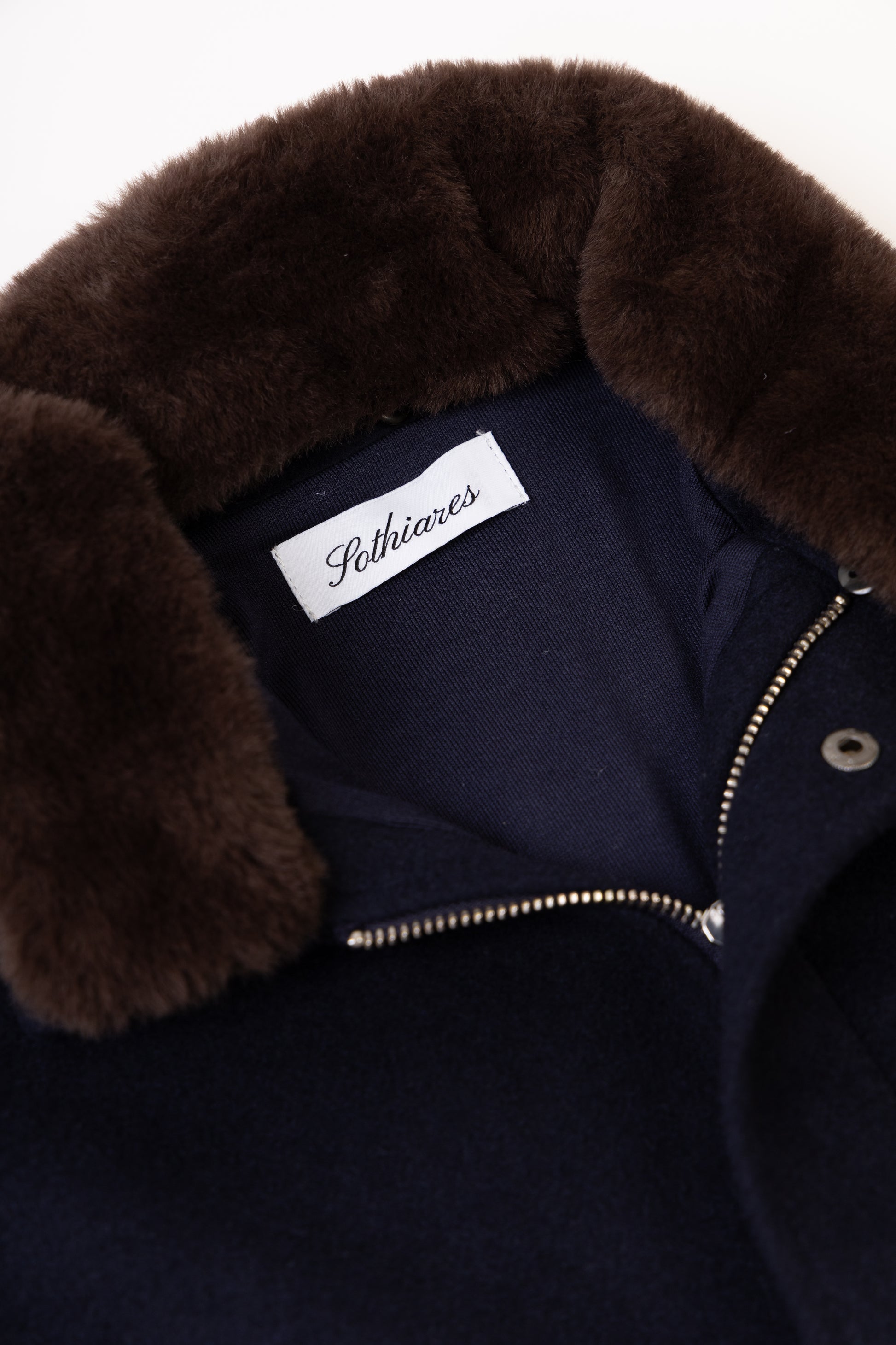 Fur Collar Wool Coat