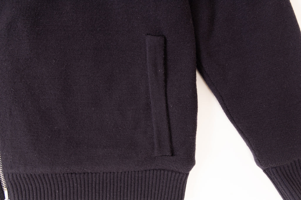 Full Fur lined Cardigan | Navy