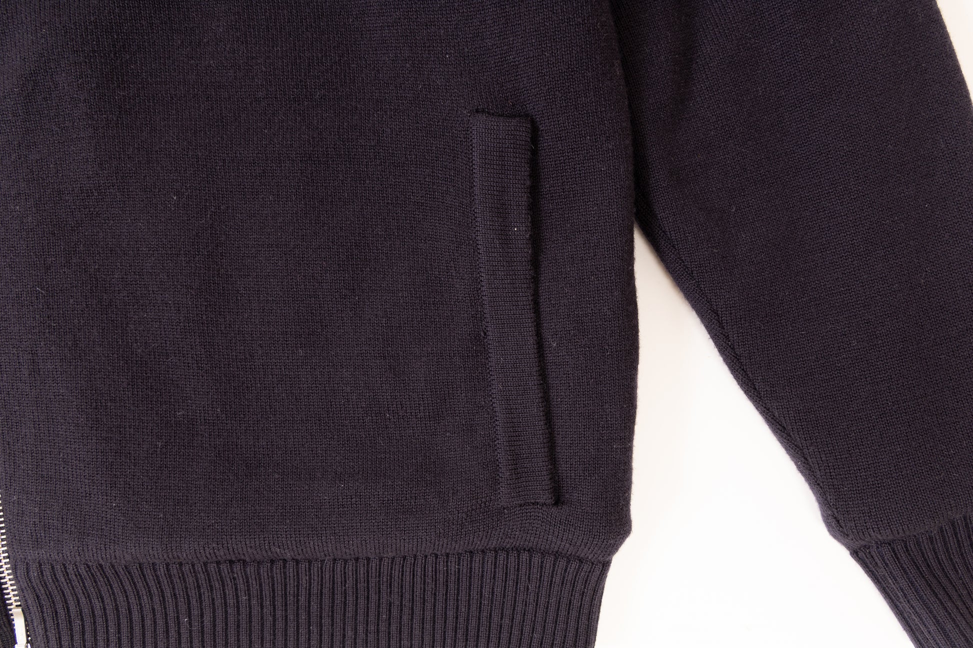 Full Fur lined Cardigan | Navy