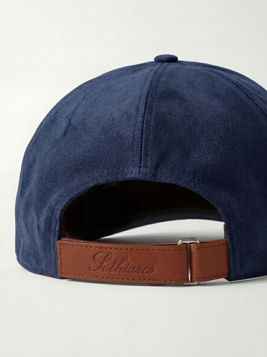 Suede Cap | Navy