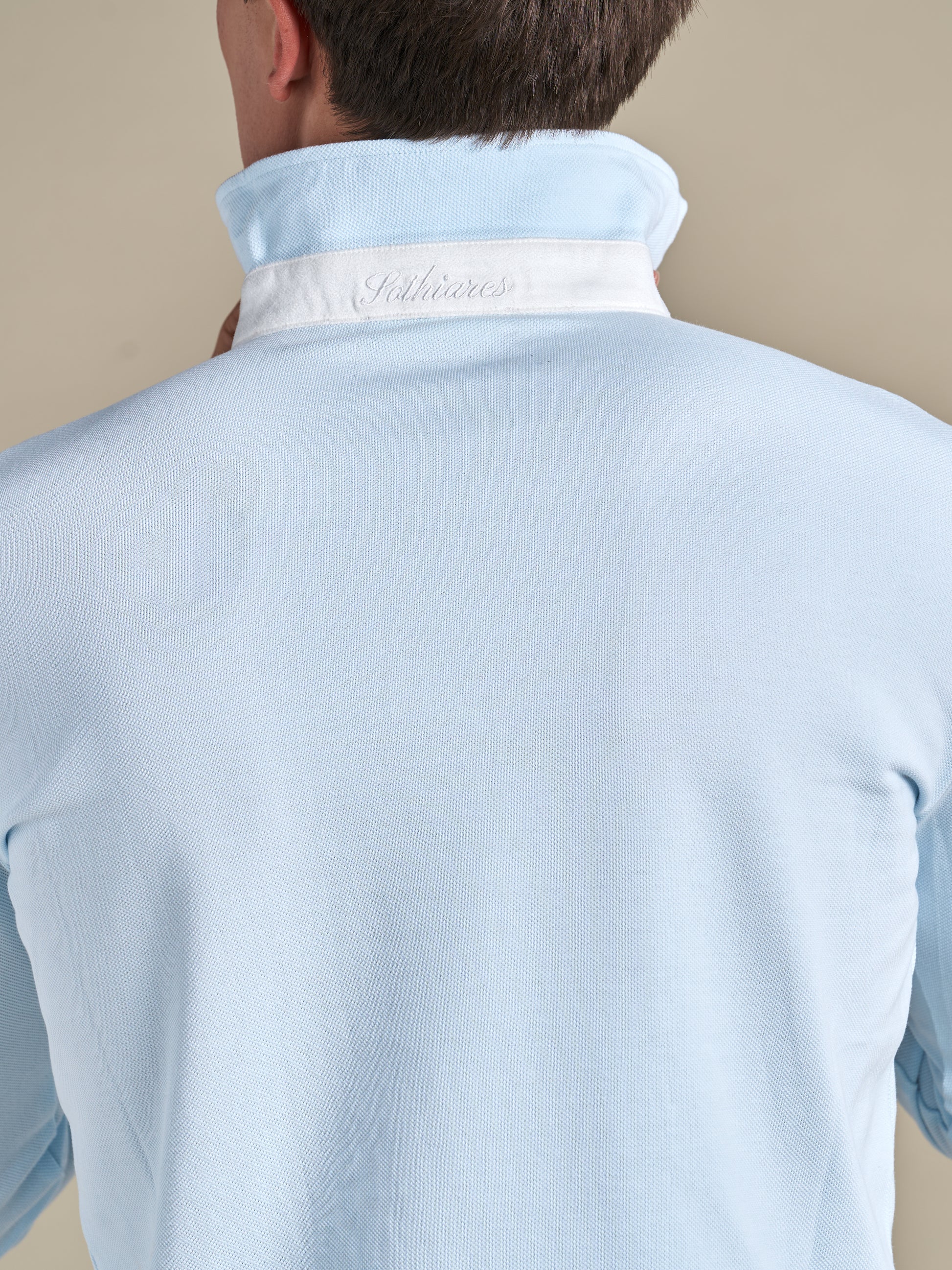One-Piece Collar Polo | Light Blue