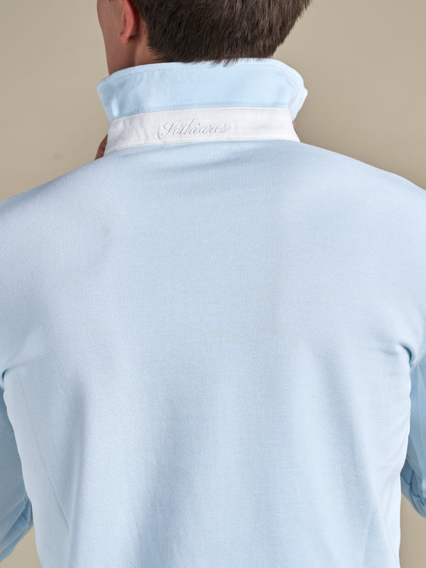 One-Piece Collar Polo | Light Blue
