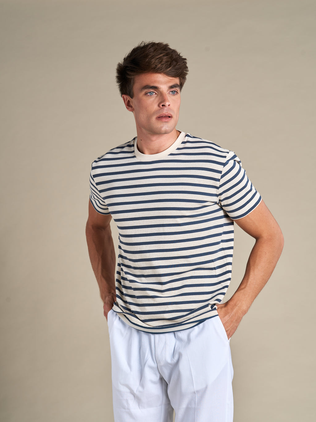 Breton striped Cotton-Linen T-shirt