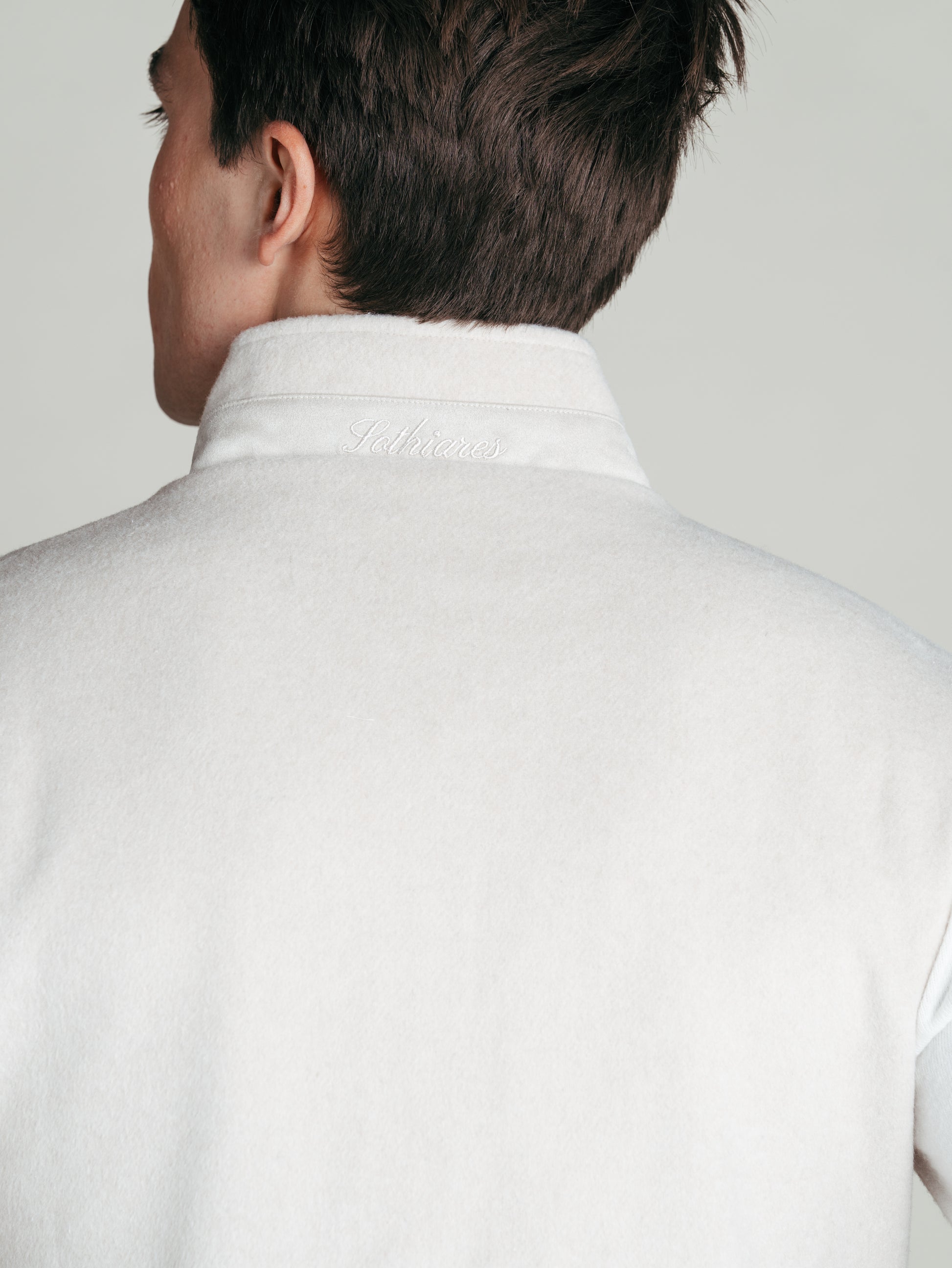 Reversible Wool Gilet | Beige/Navy
