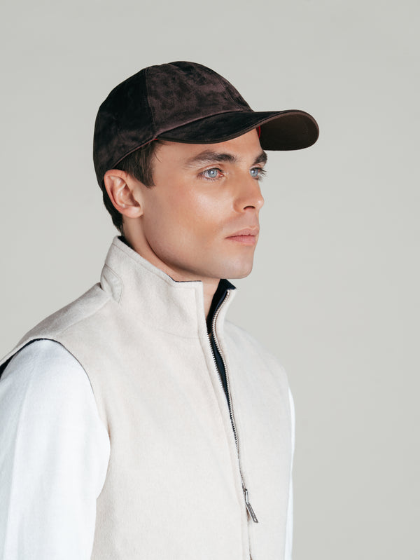 Suede Cap | Brown