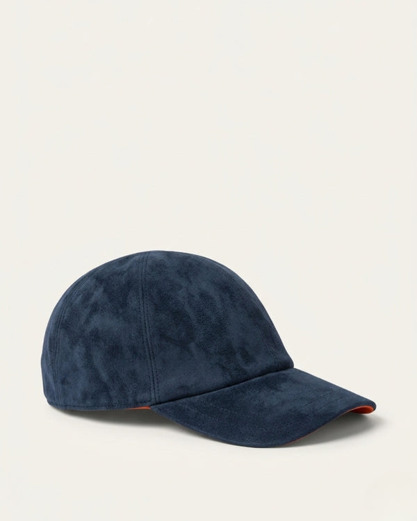 Suede Cap | Navy