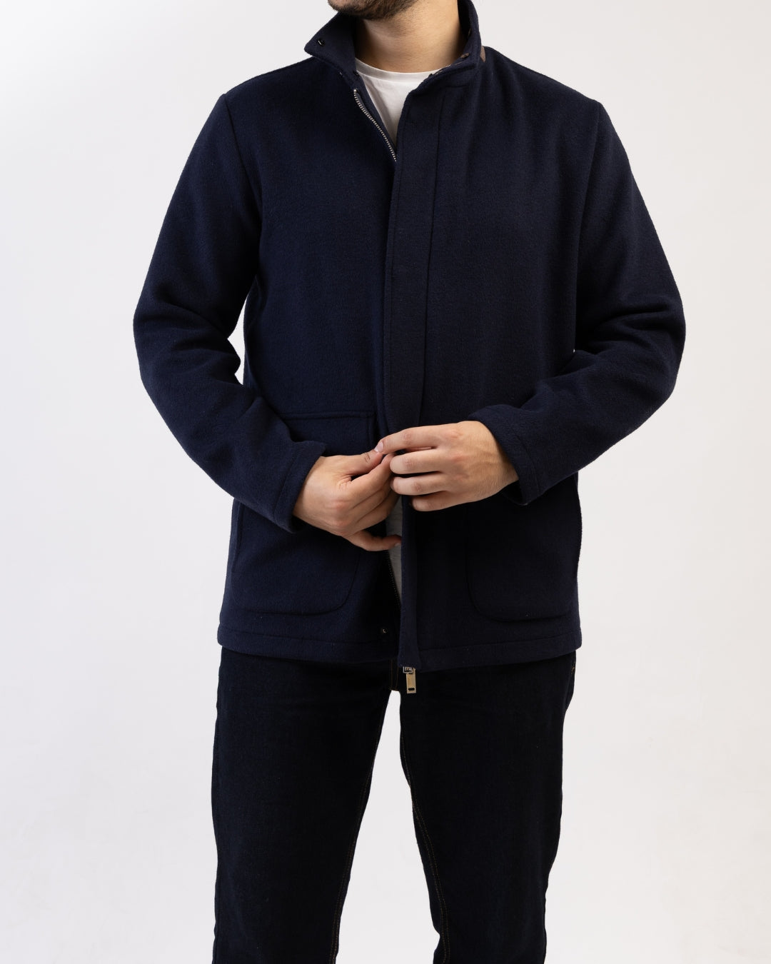 Fur Collar Wool Coat