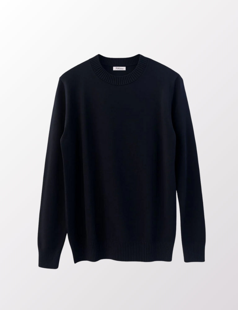 Silk-Cotton Crewneck